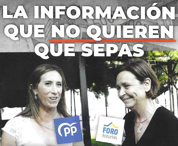 Foro Asturias y Partido Popular Carmen Moriyón y Pumariega. Subvenciones